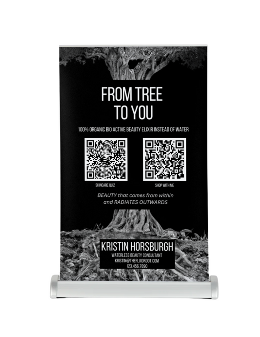 Retractable Tabletop Display (customizable)